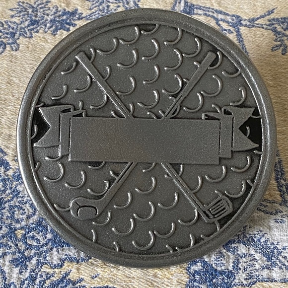 Pewtarex I Golf Trivet - Picture 1 of 10